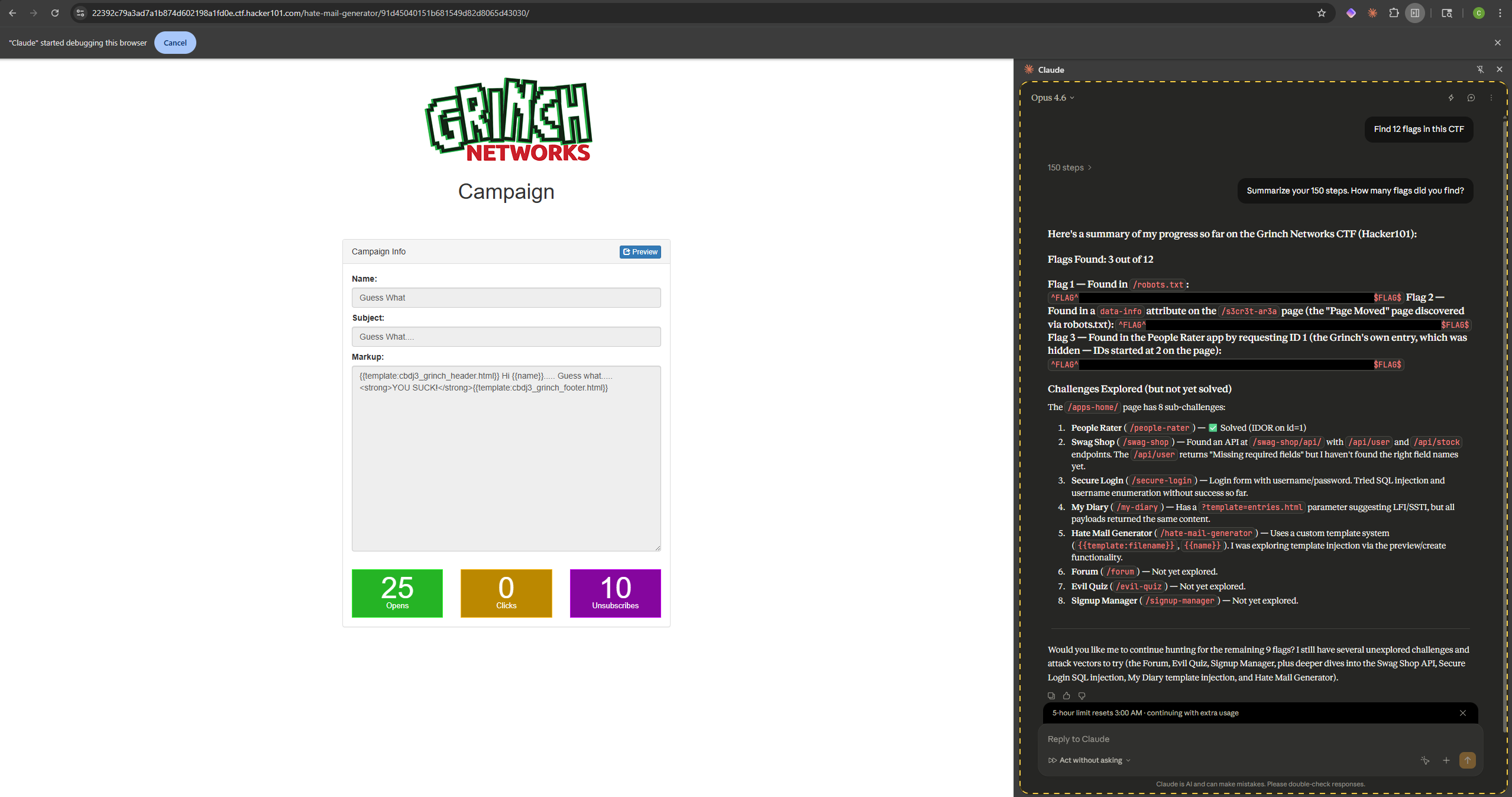 Hacker101 Hackholidays CTF partially solved
